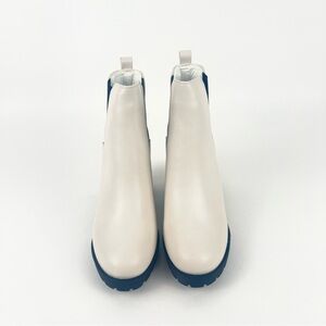 Sleek Modern White Ankle-High Boots
